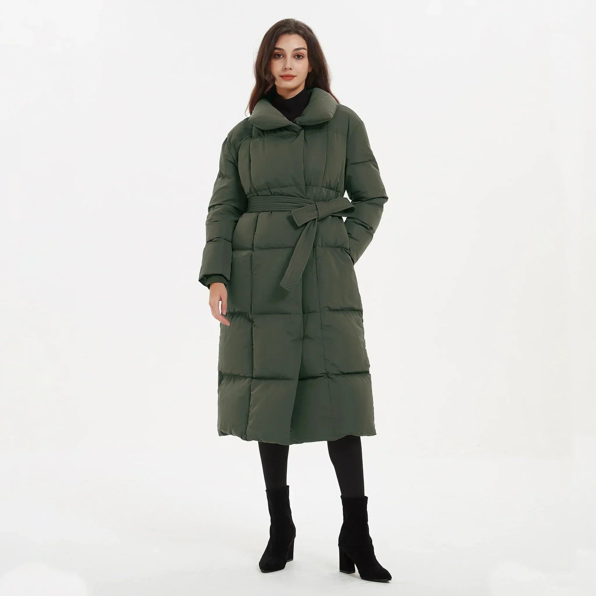 VORINABelted Long Puffer CoatWomen's Coats