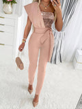 VORINABodycon Jumpsuit with SequinWomen's Jumpsuit