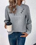 VORINAButton Accent PulloverWomen's Jumper