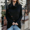 VORINAButtoned Knit Wrap SweaterSweater