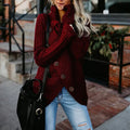 VORINAButtoned Knit Wrap SweaterSweater