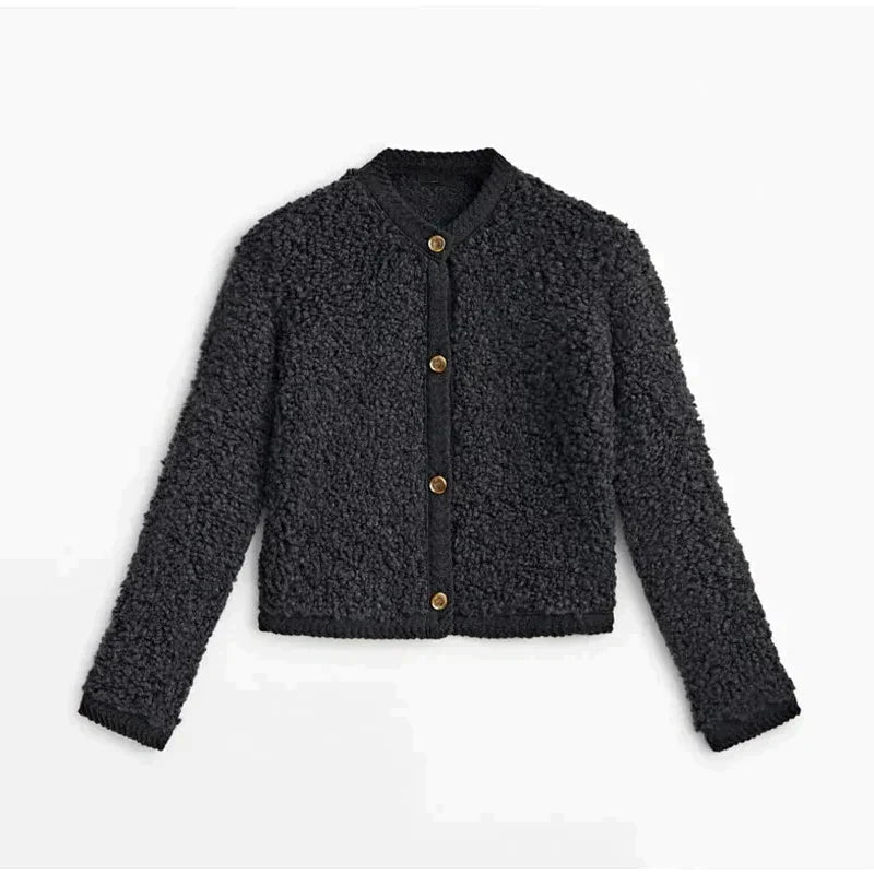 VORINAButtoned Sherpa CardiganWomen's Cardigan