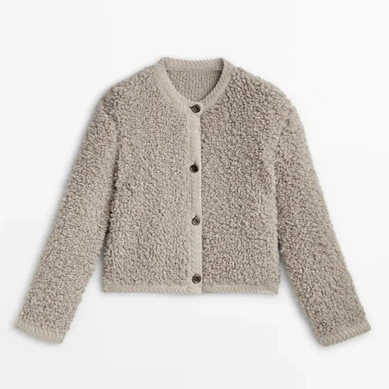 VORINAButtoned Sherpa CardiganWomen's Cardigan