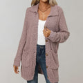 VORINAButtoned Teddy CoatWomen's Coats