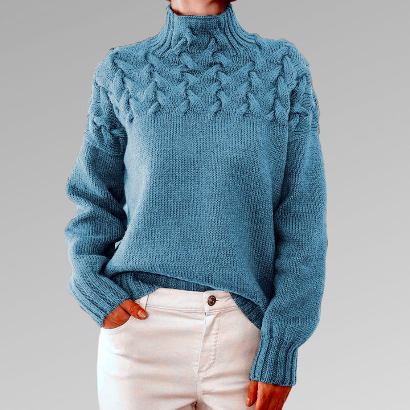 VORINACable - Knit High - Neck SweaterSweaters