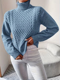 VORINACable Knit TurtleneckSweater