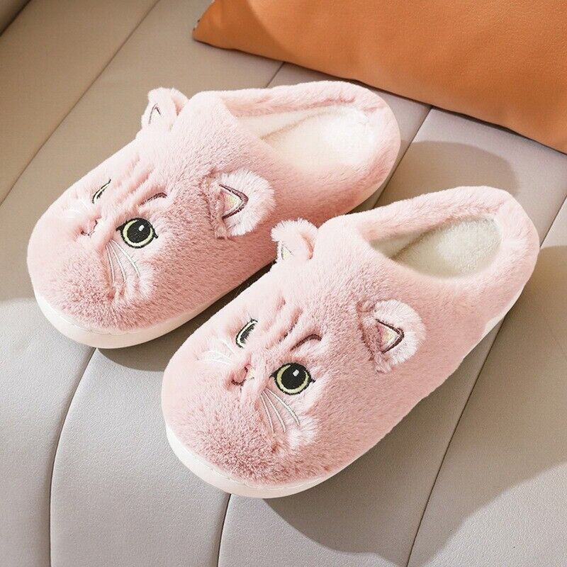 VORINACat Face Plush SlippersWomen's Slipper