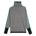 VORINAChevron Pattern Turtleneck SweaterSweater