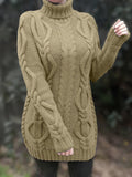 VORINAChunky Cable Knit SweaterWomen's Sweaters