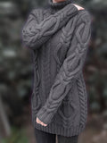 VORINAChunky Cable Knit SweaterWomen's Sweaters