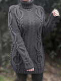 VORINAChunky Cable Knit SweaterWomen's Sweaters