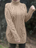 VORINAChunky Cable Knit SweaterWomen's Sweaters