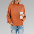 VORINAChunky Knit Turtleneck SweaterWomen's Sweaters