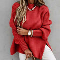 VORINAChunky Red Knit SweaterSweater