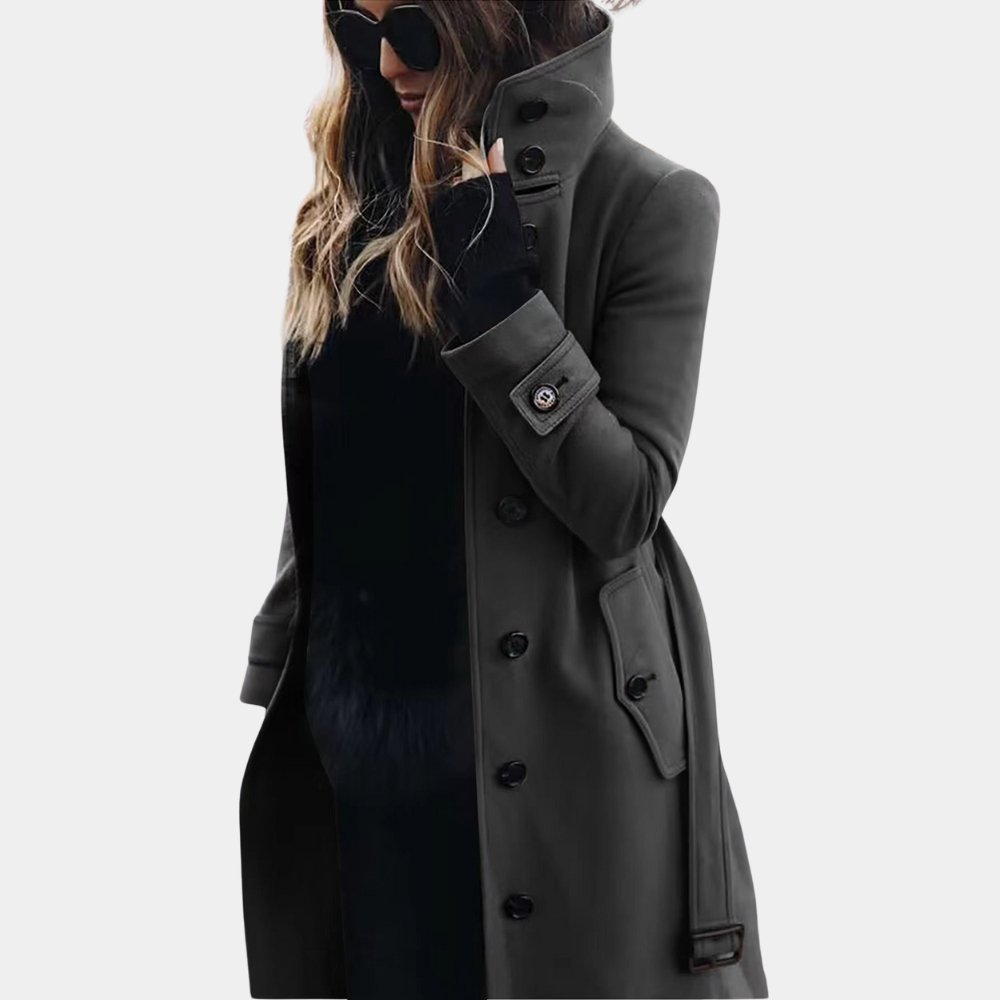 VORINAClassic Buttoned OvercoatWomen's Coats