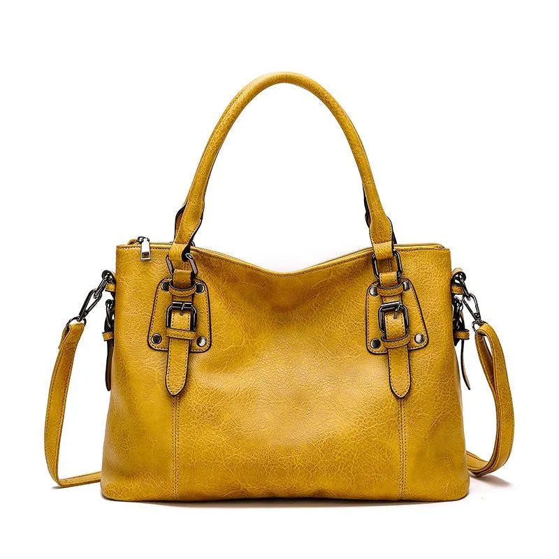 VORINAConvertible Leather HandbagLeather bag