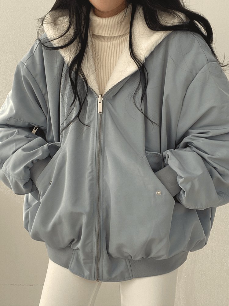 VORINACozy Oversized Bomber JacketWomen's Jacket