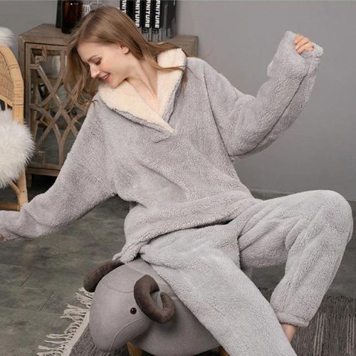 VORINACozy Plush Pajama SetOutfit Sets