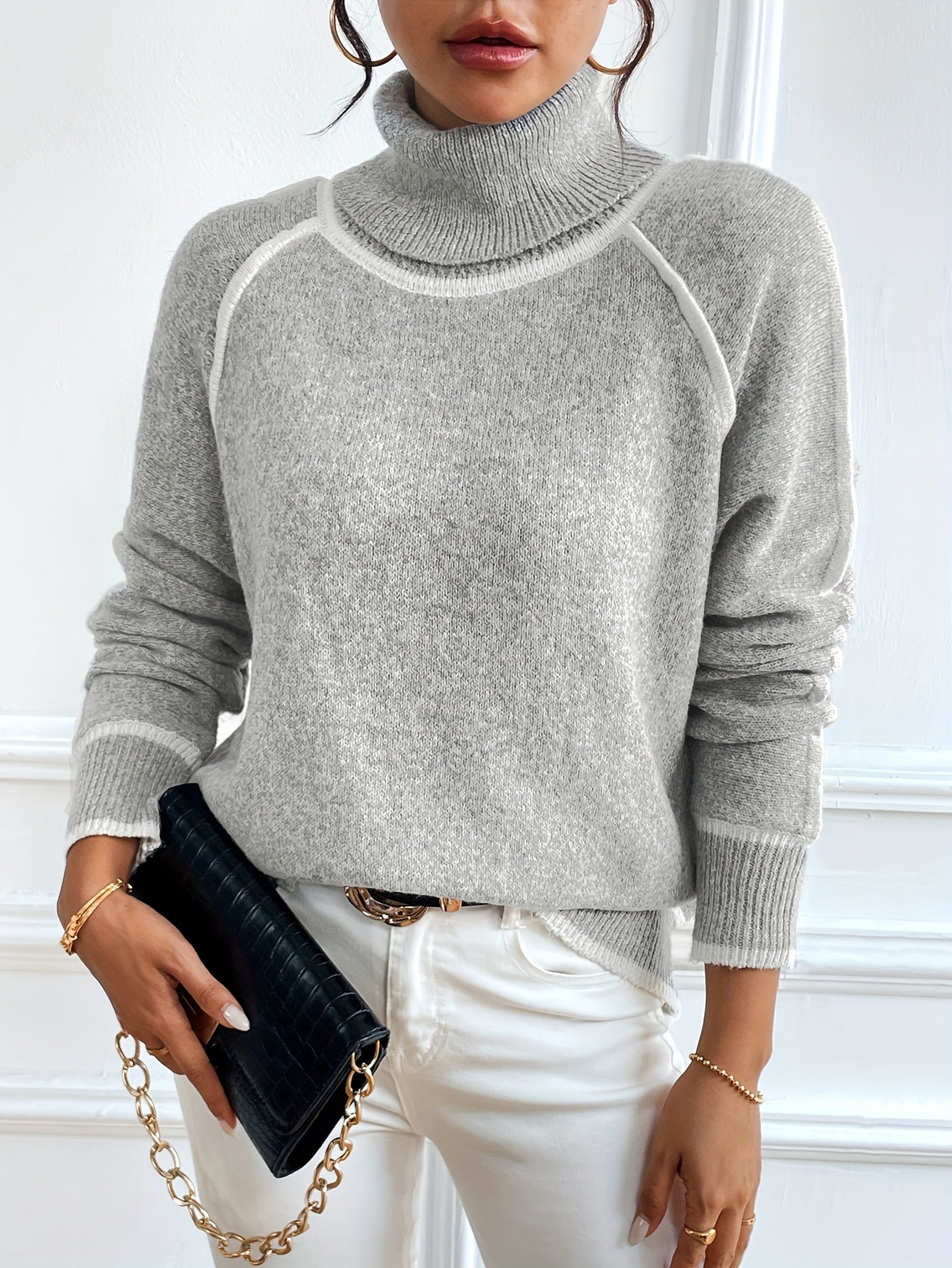 VORINACozy Turtleneck SweaterSweater