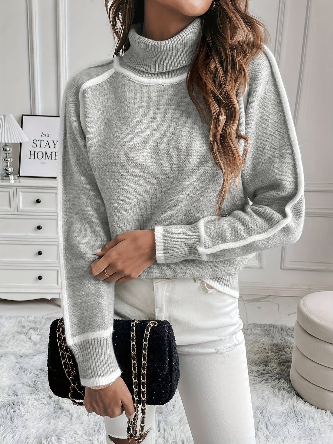 VORINACozy Turtleneck SweaterSweater