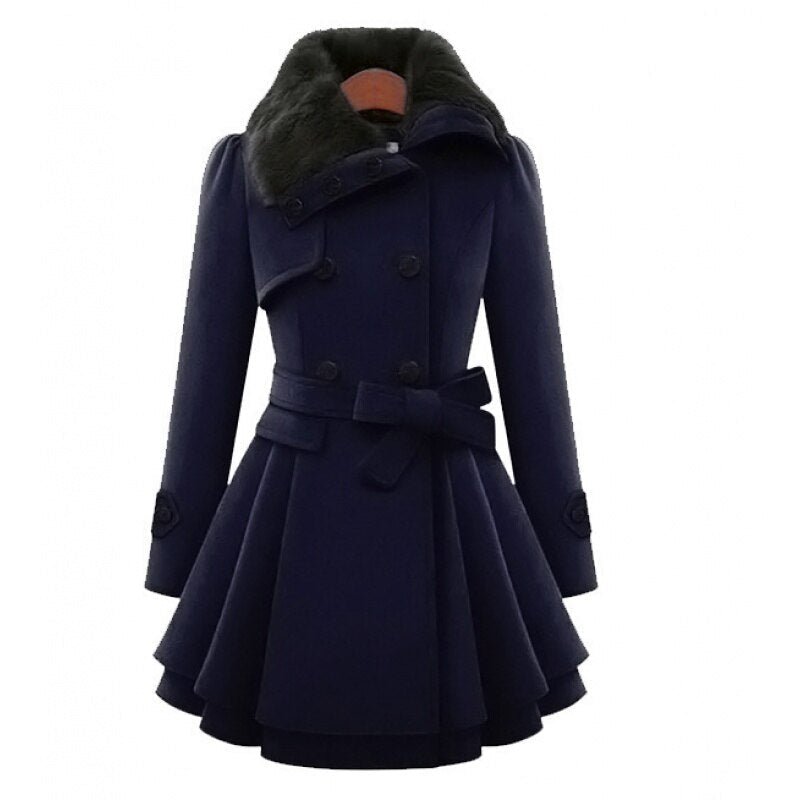 VORINADouble - Breasted Wool CoatWomen's Coats