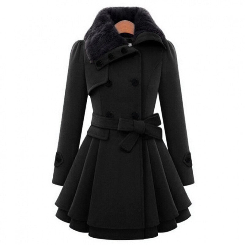 VORINADouble - Breasted Wool CoatWomen's Coats