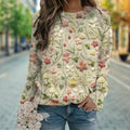 VORINAEmbroidered Floral SweaterWomen's Sweaters