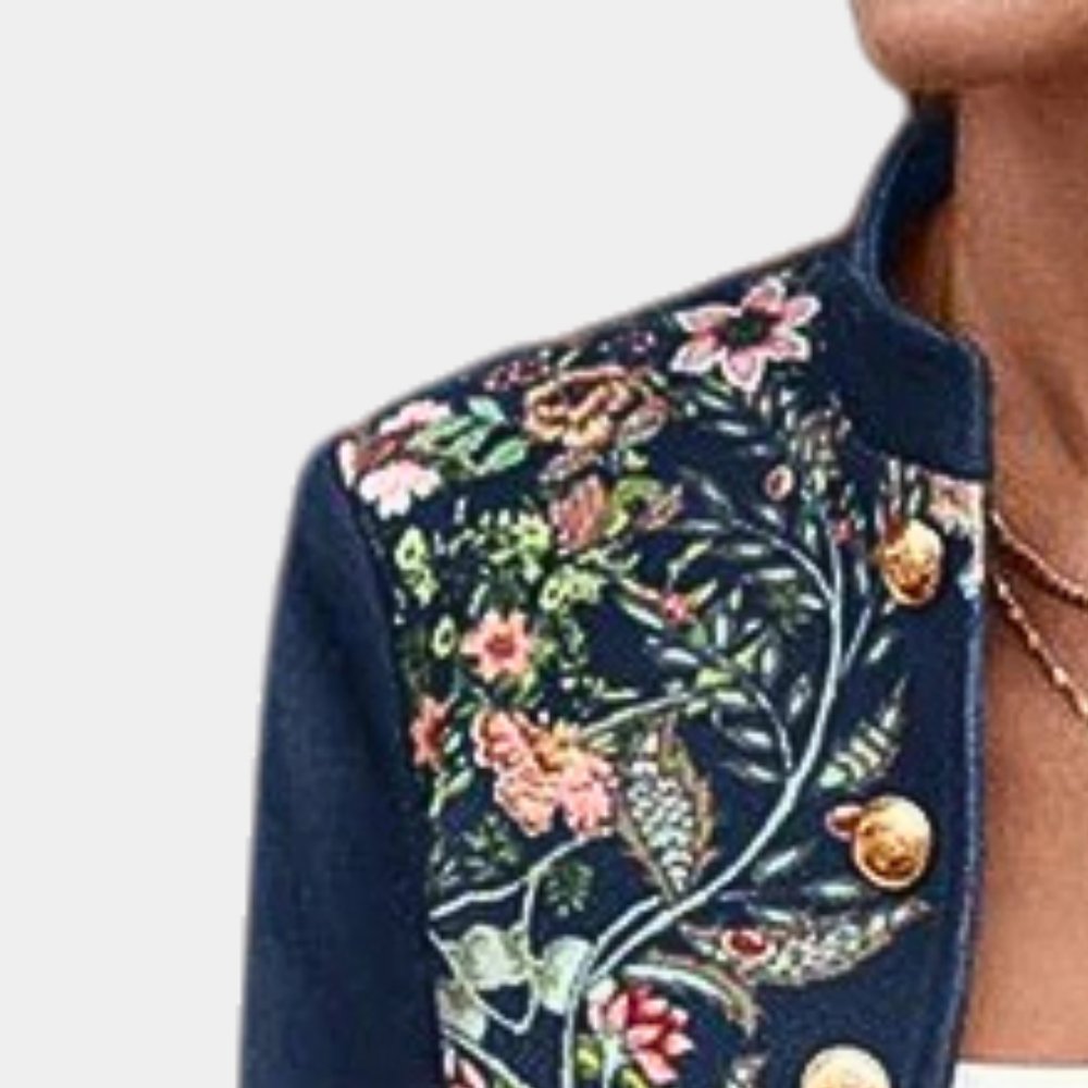 VORINAFloral Embroidered BlazerWomen's Blazer