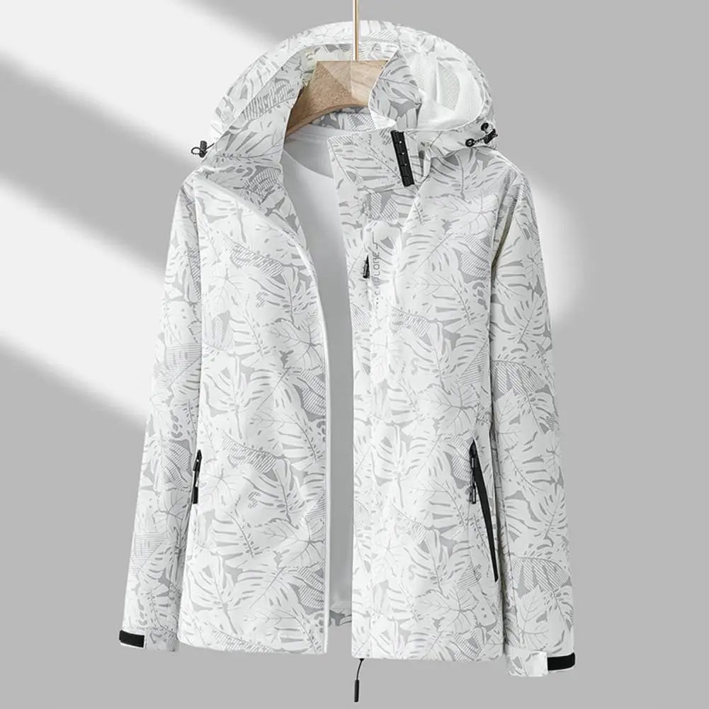 VORINAFloral Hooded WindbreakerJackets