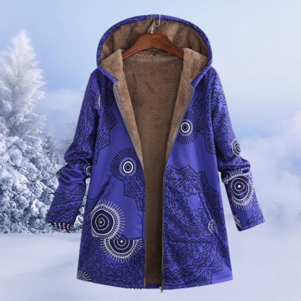 VORINAFloral Hooded Winter CoatWomen's Coats