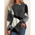 VORINAGeometric Print SweaterWomen's Sweaters