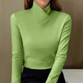 VORINAHigh Neck Long Sleeve TopWomen's Tops