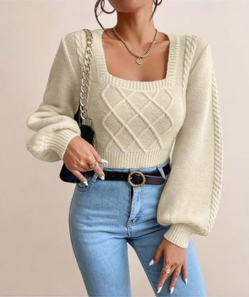 VORINAKnitted Square - Neck SweaterSweater