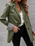 Vorina Luxury FashionLapel Double - Breasted Blazer Coat