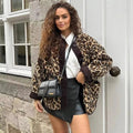 VORINALeopard Print Teddy CoatCoats & Jackets