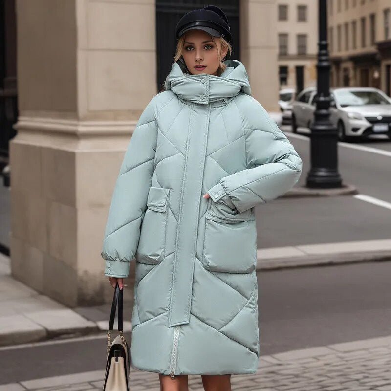 VORINALong Quilted Puffer CoatWomen's Coats