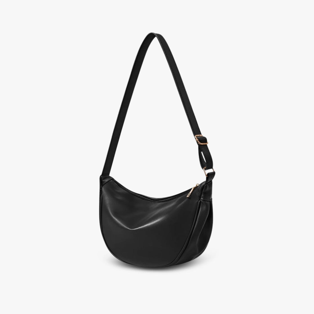 VORINAMinimalist Black Hobo BagLeather bag