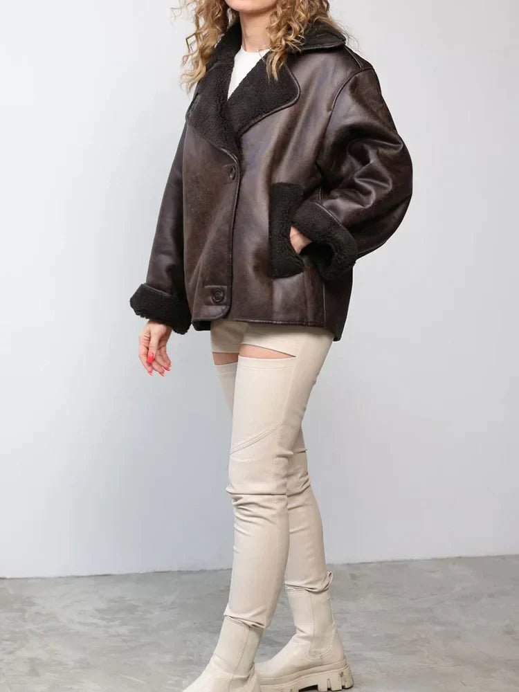 VORINAOversized Shearling - Lined JacketWomen's Jacket