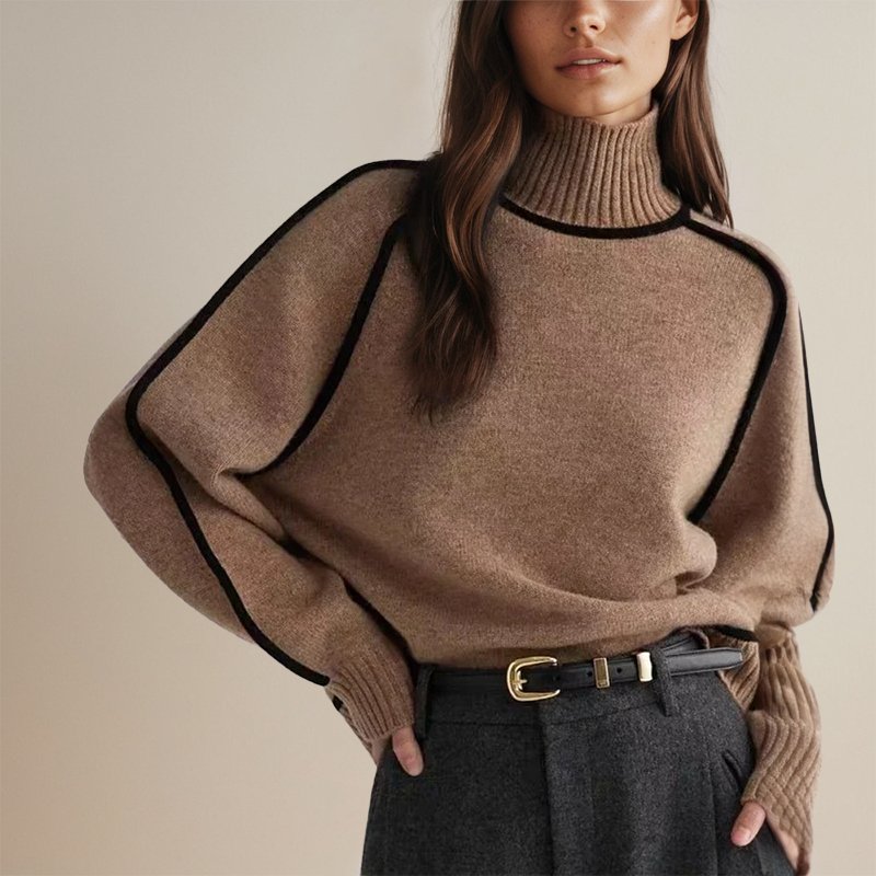 VORINAOversized Turtleneck SweaterWomen's Sweaters