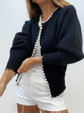 VORINAPearl Trim CardiganCardigan