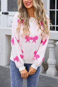 VORINAPlayful Pink Patterned SweaterSweater