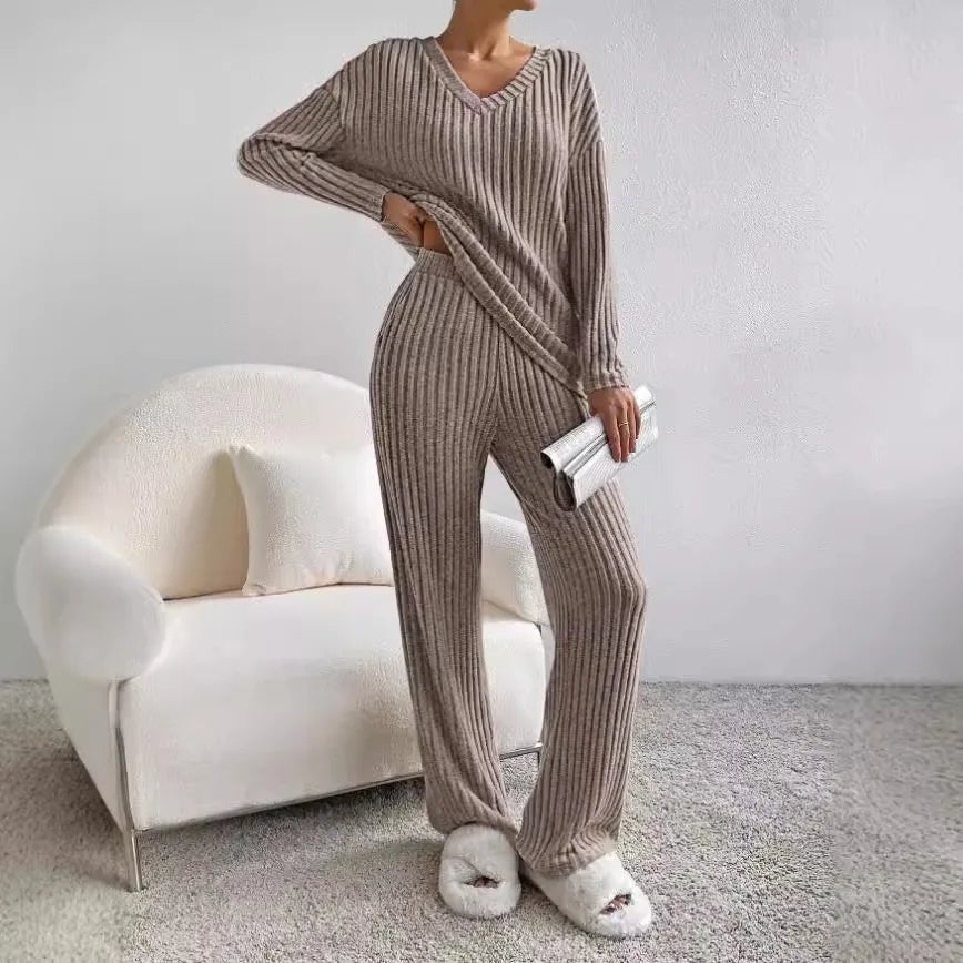 VORINARibbed Knit Lounge SetSet