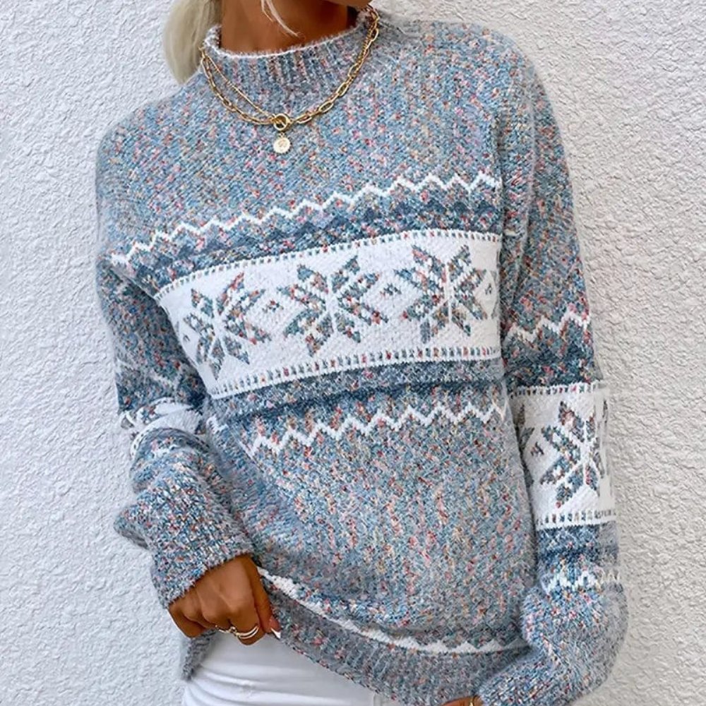 VORINASnowflake Knit SweaterSweater