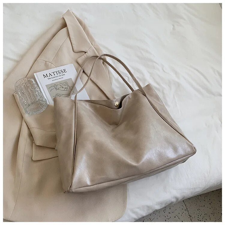 VORINASoft Leather Tote BagBags