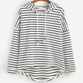 VORINAStriped Casual HoodieWomen's Hoodies