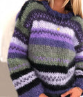 VORINAStriped Knit SweaterWomen's Sweater