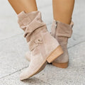 VORINASuede Slouchy Ankle Bootsboots