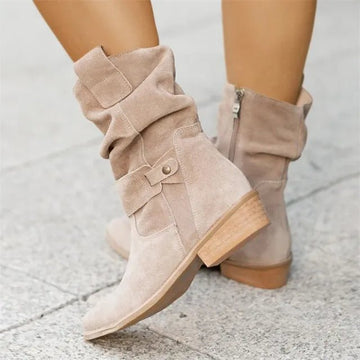 VORINASuede Slouchy Ankle Bootsboots