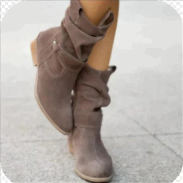 VORINASuede Slouchy Ankle Bootsboots