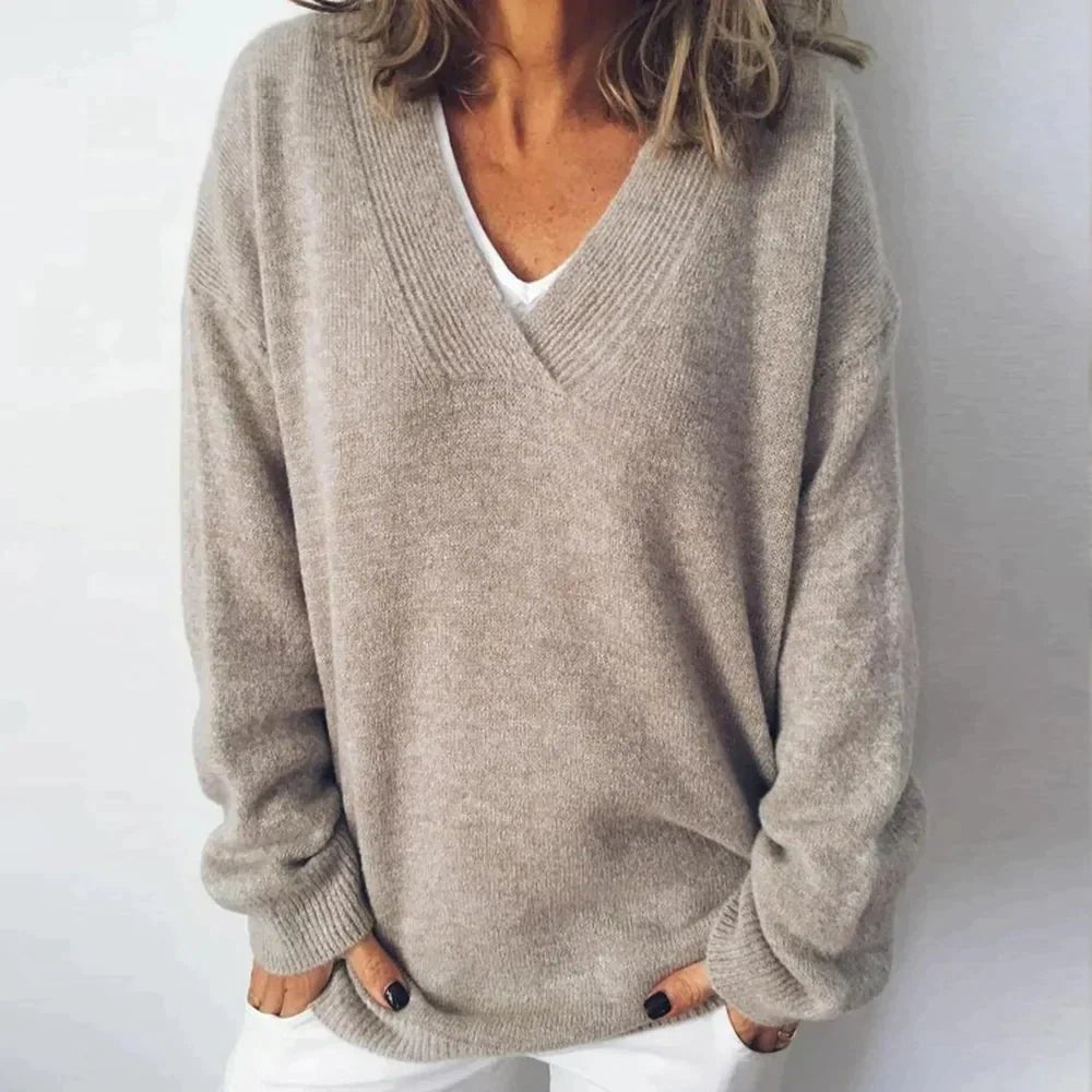 VORINAV - Neck Knit SweaterWomen's Sweaters